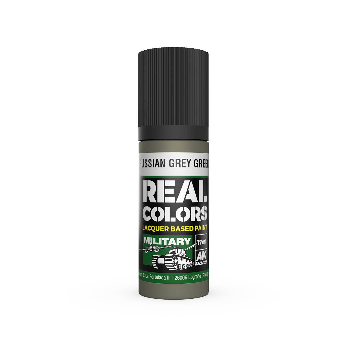 AK Interactive Real Colors acrylic lacquer paint Russian Grey Green