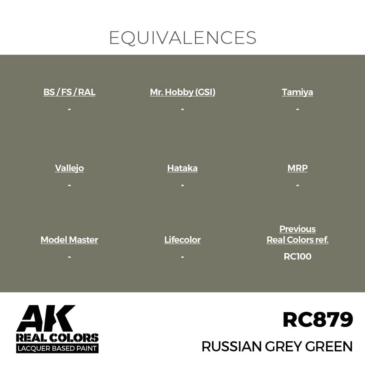 AK Interactive Real Colors - Russian Grey Green - Loaded Dice