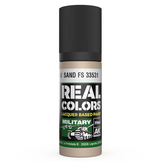 AK Interactive Real Colors acrylic lacquer paint Sand FS 33531