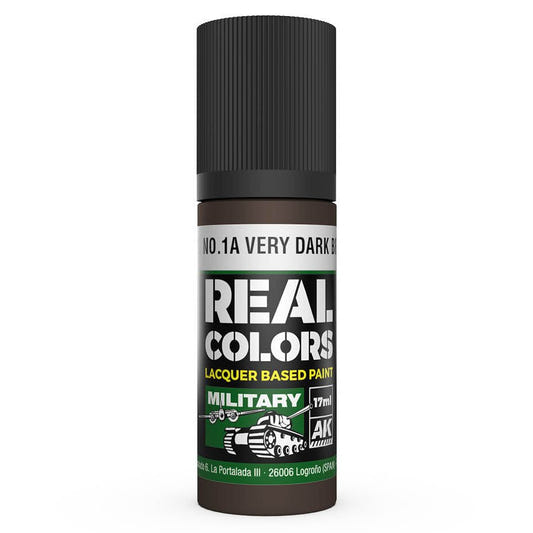 AK Interactive Real Colors acrylic lacquer paint S.C.C. No.1A Very Dark Brown
