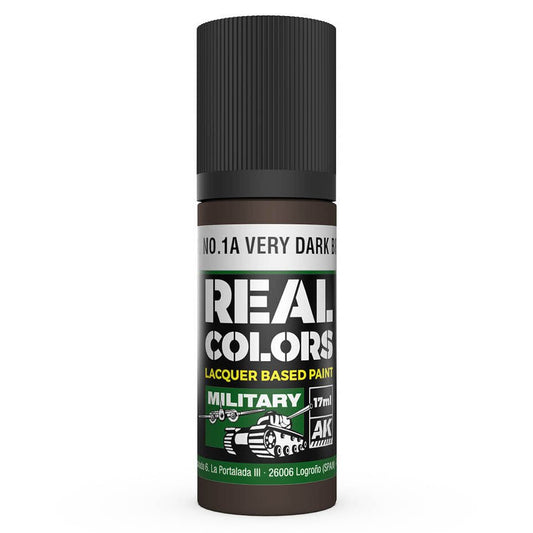 AK Interactive Real Colors acrylic lacquer paint S.C.C. No.1A Very Dark Brown
