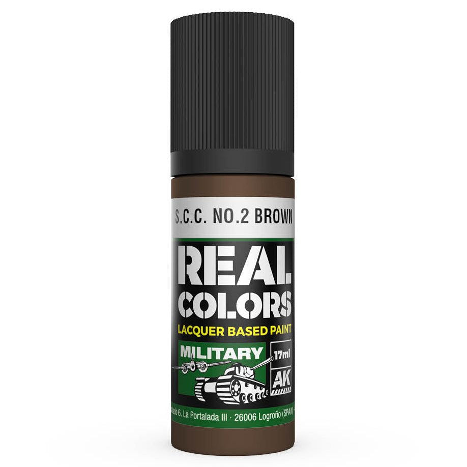 AK Interactive Real Colors acrylic lacquer paint S.C.C. No.2 Brown