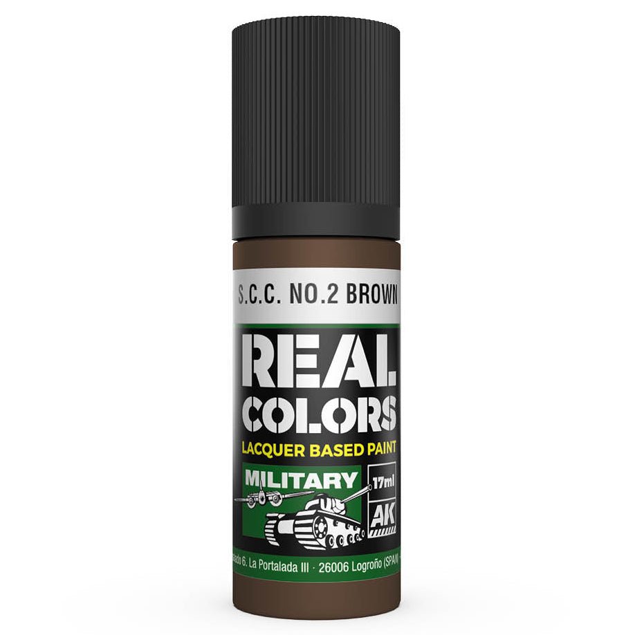 AK Interactive Real Colors acrylic lacquer paint S.C.C. No.2 Brown