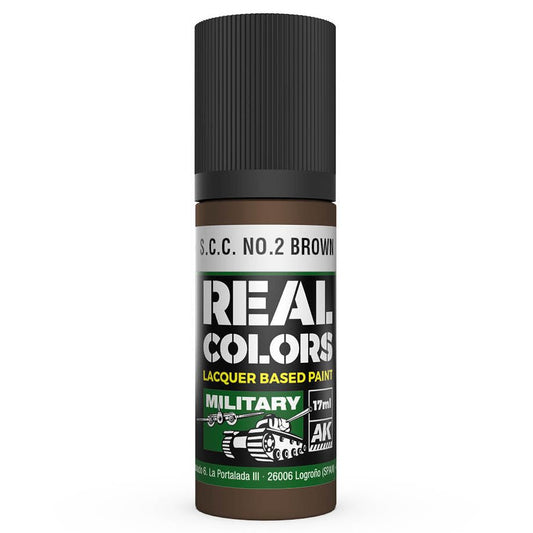 AK Interactive Real Colors acrylic lacquer paint S.C.C. No.2 Brown