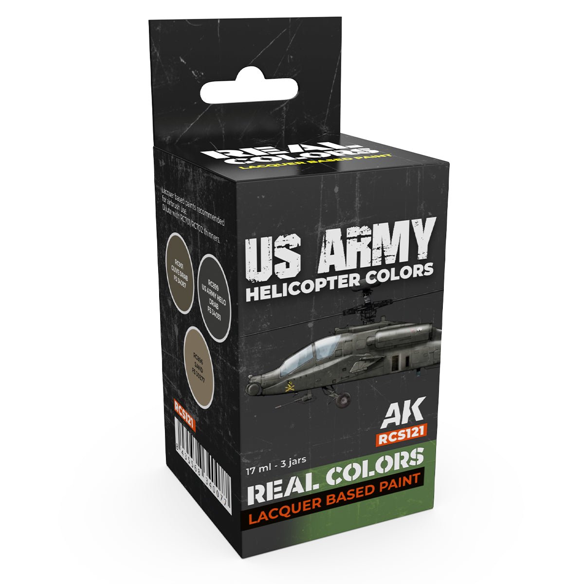 AK Real Colors paint set US Army Helicopter Set