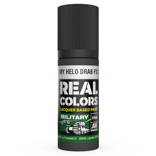 AK Interactive Real Colors acrylic lacquer paint US Army Helo Drab FS 34031