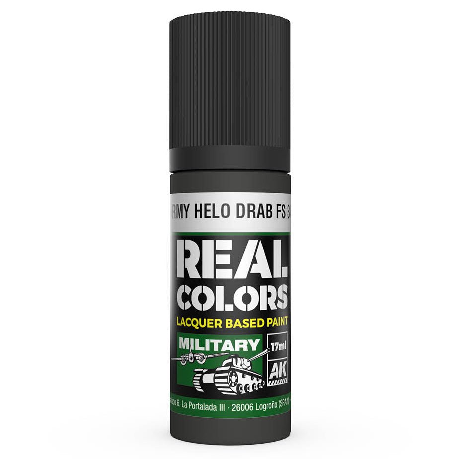 AK Interactive Real Colors acrylic lacquer paint US Army Helo Drab FS 34031