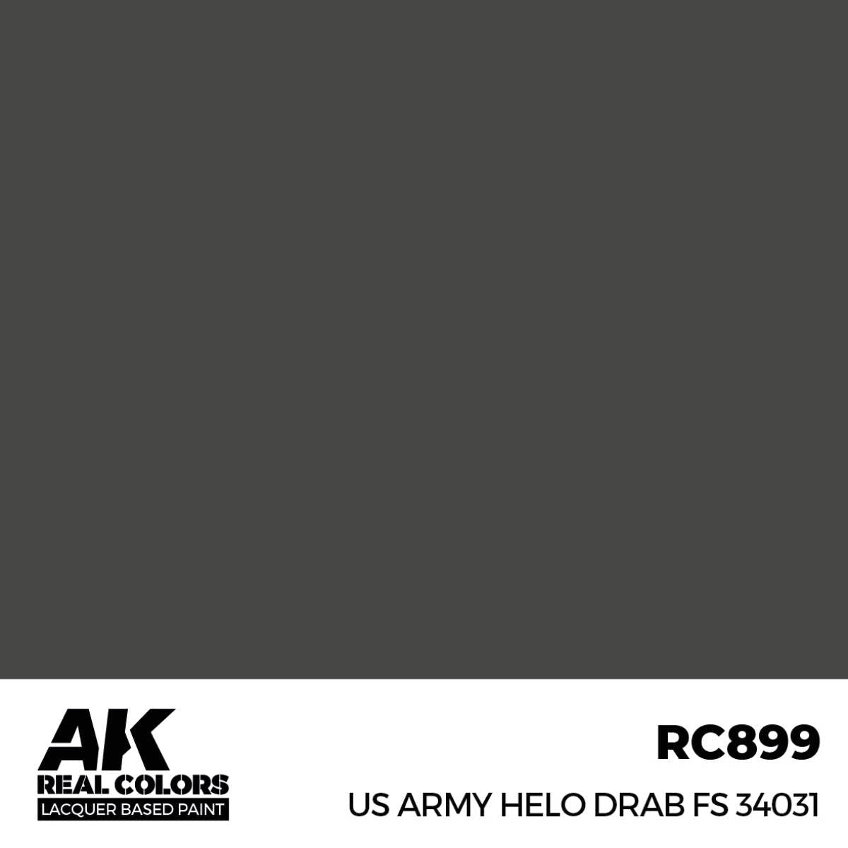 AK Interactive Real Colors - US Army Helo Drab FS 34031 - Loaded Dice