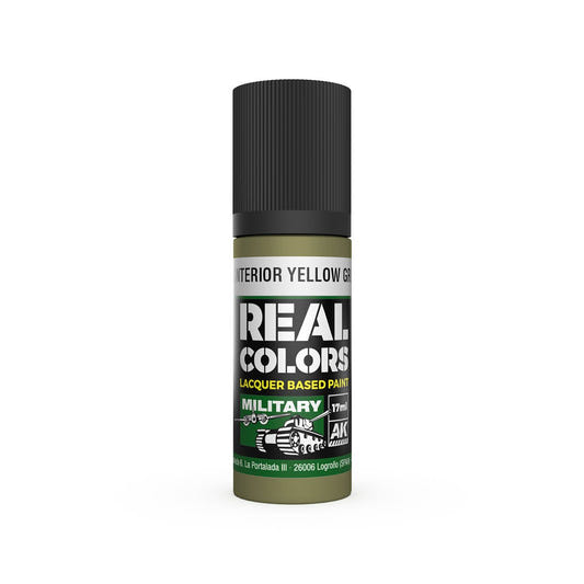 AK Interactive Real Colors acrylic lacquer paint US Interior Yellow Green