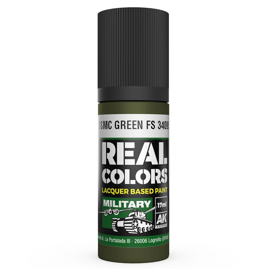 AK Interactive Real Colors acrylic lacquer paint USMC Green FS 34095