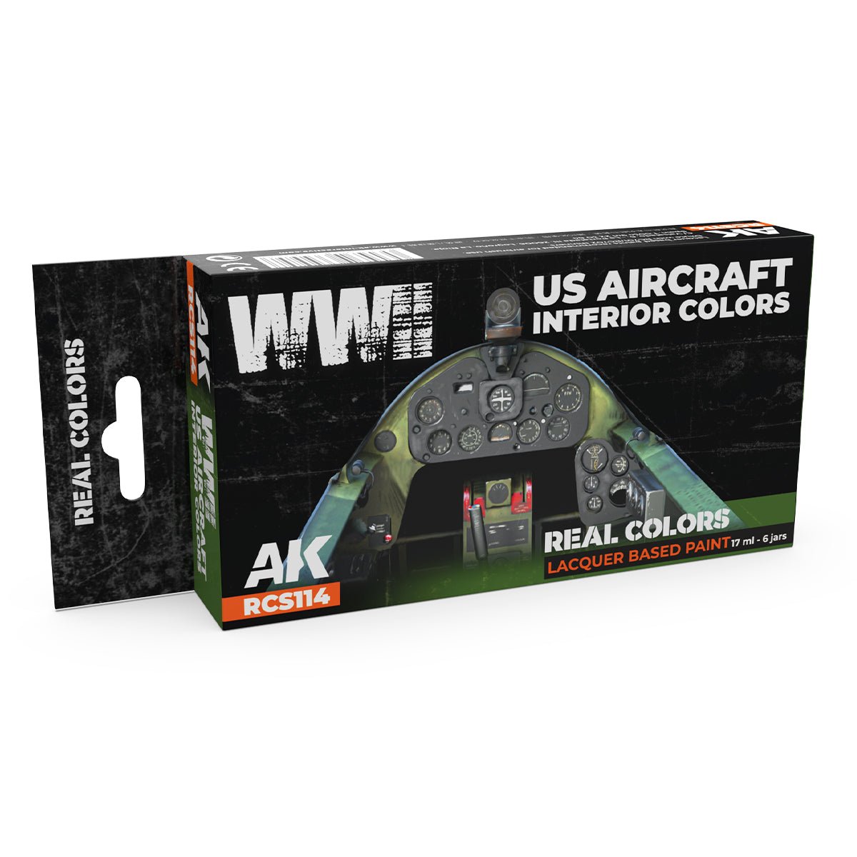 AK Real Colors paint set WWII US Aircraft Interior Colors Set