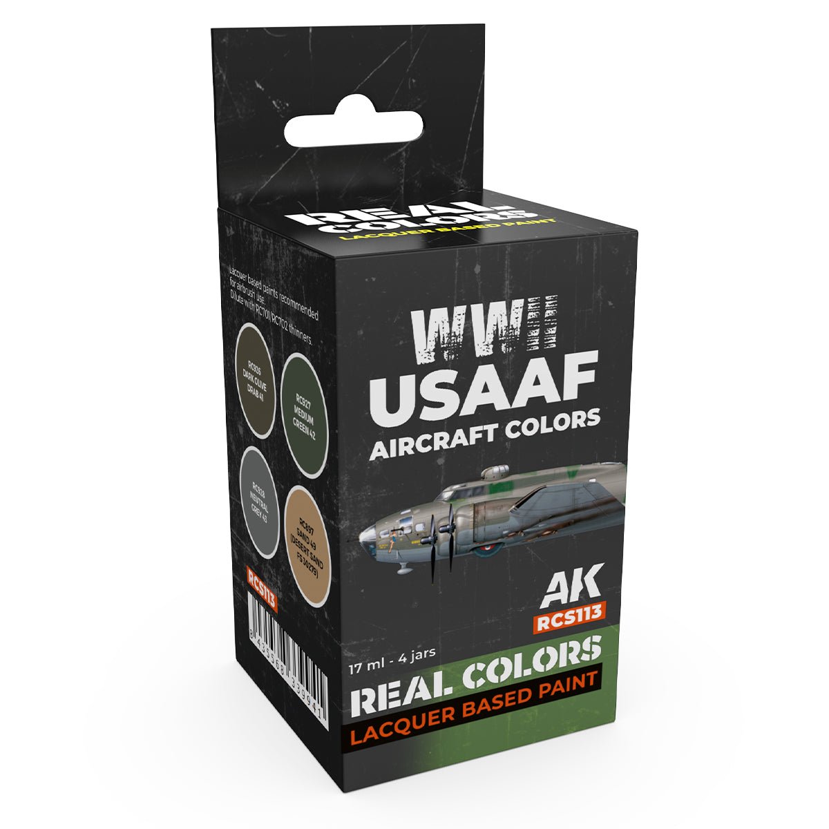AK Real Colors paint set WWII USAAF Aircraft Set