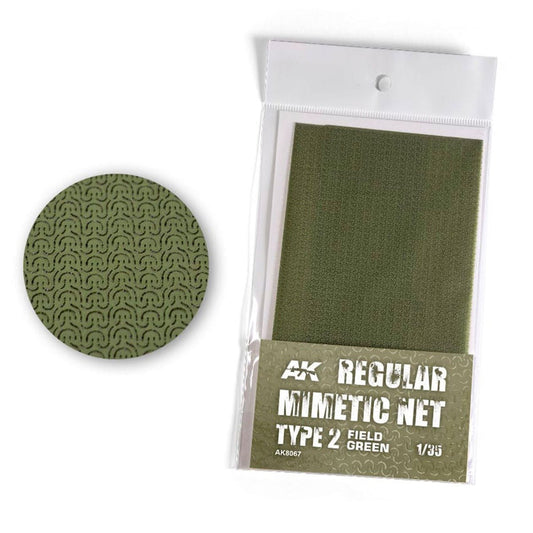 AK Interactive Regular Mimetic Net Type 2 (Field Green)