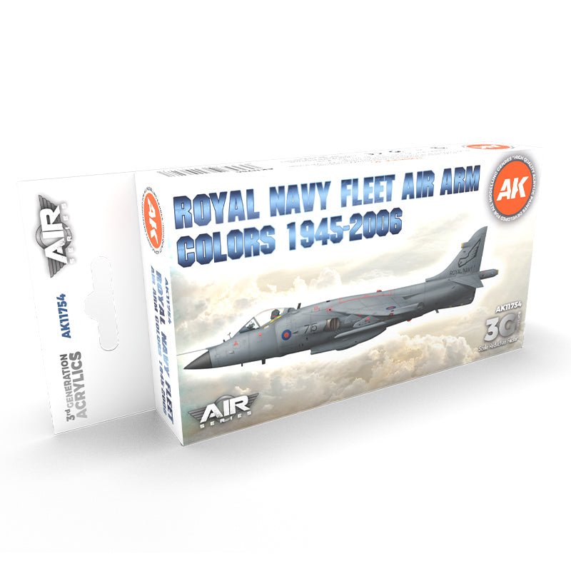 AK Interactive 3rd Generation acrylic paint set Rn Fleet Air Arm Aircraft Colors 1945-2010 Set 3G