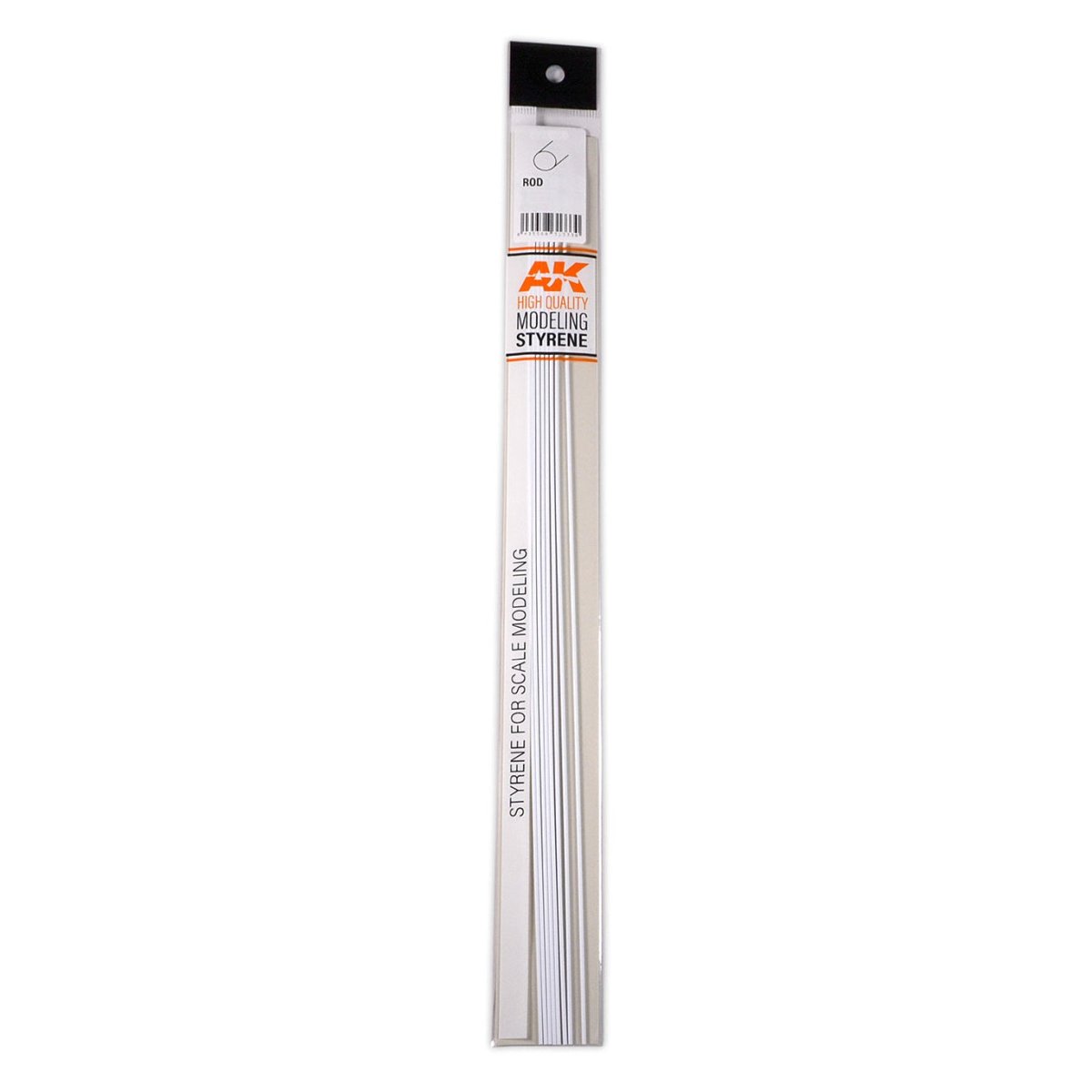 AK Interactive Rod 1.00 Diameter X 350mm - Styrene Strip modelling construction material