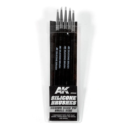 AK Interactive Silicone Brushes Hard Tip Medium modelling brush