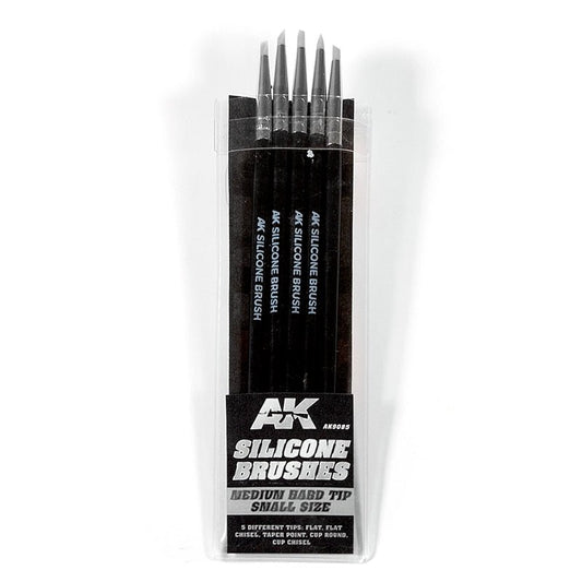 AK Interactive Silicone Brushes Hard Tip Medium modelling brush