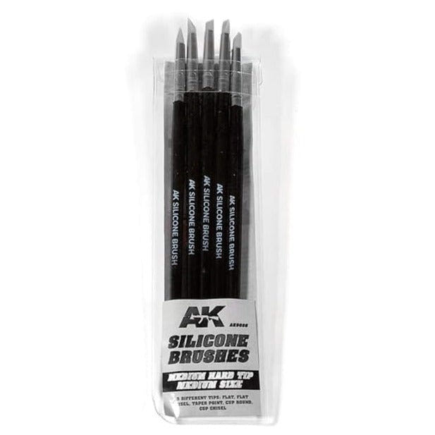 AK Interactive Silicone Brushes Medium Tip Medium modelling brush