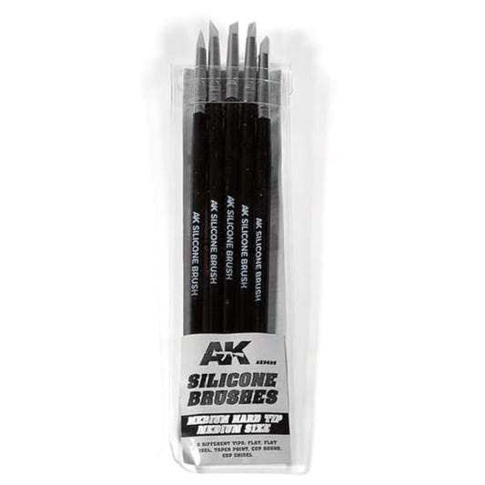AK Interactive Silicone Brushes Medium Tip Medium modelling brush