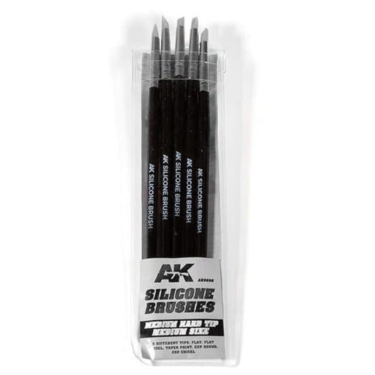 AK Interactive Silicone Brushes Medium Tip Medium modelling brush
