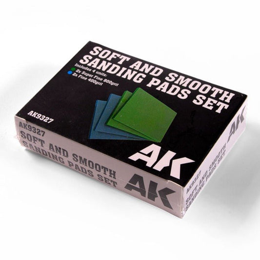 AK Interactive Soft and Smooth Sponge Sandpaper Set 4 hobby tool