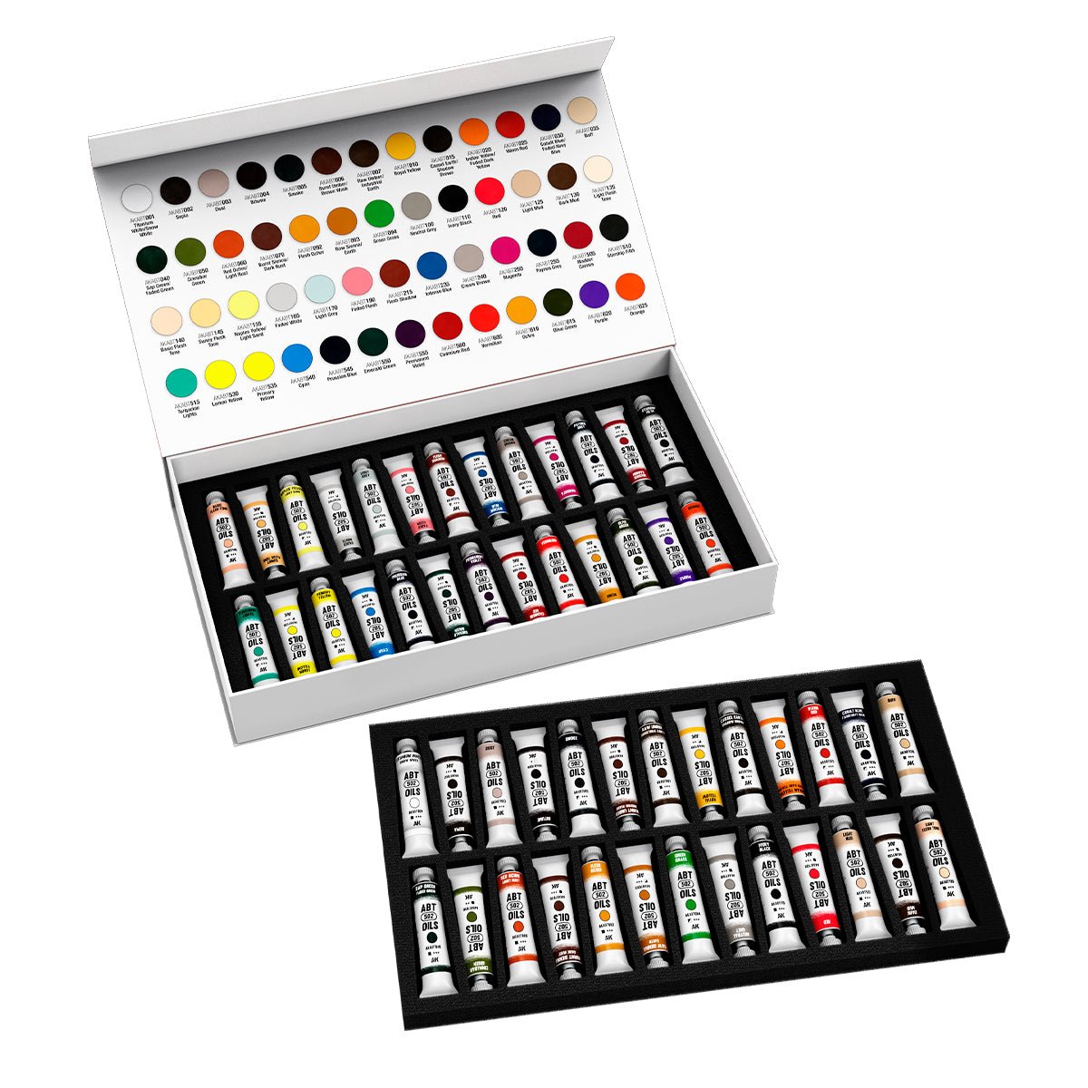AK Interactive Special Box Full Range Abteilung 502 Oils (AKABT1000) - Loaded Dice