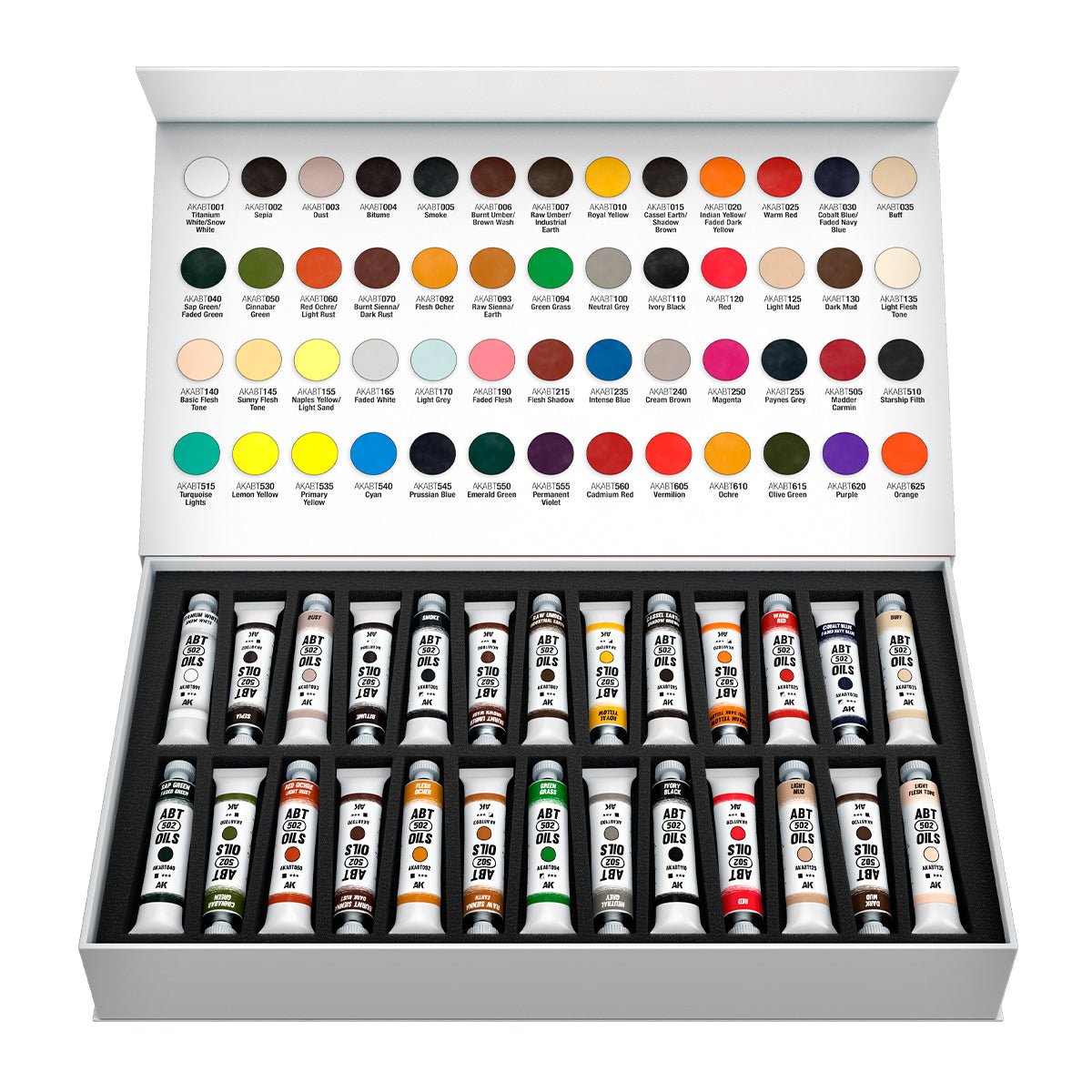 AK Interactive Special Box Full Range Abteilung 502 Oils (AKABT1000) - Loaded Dice