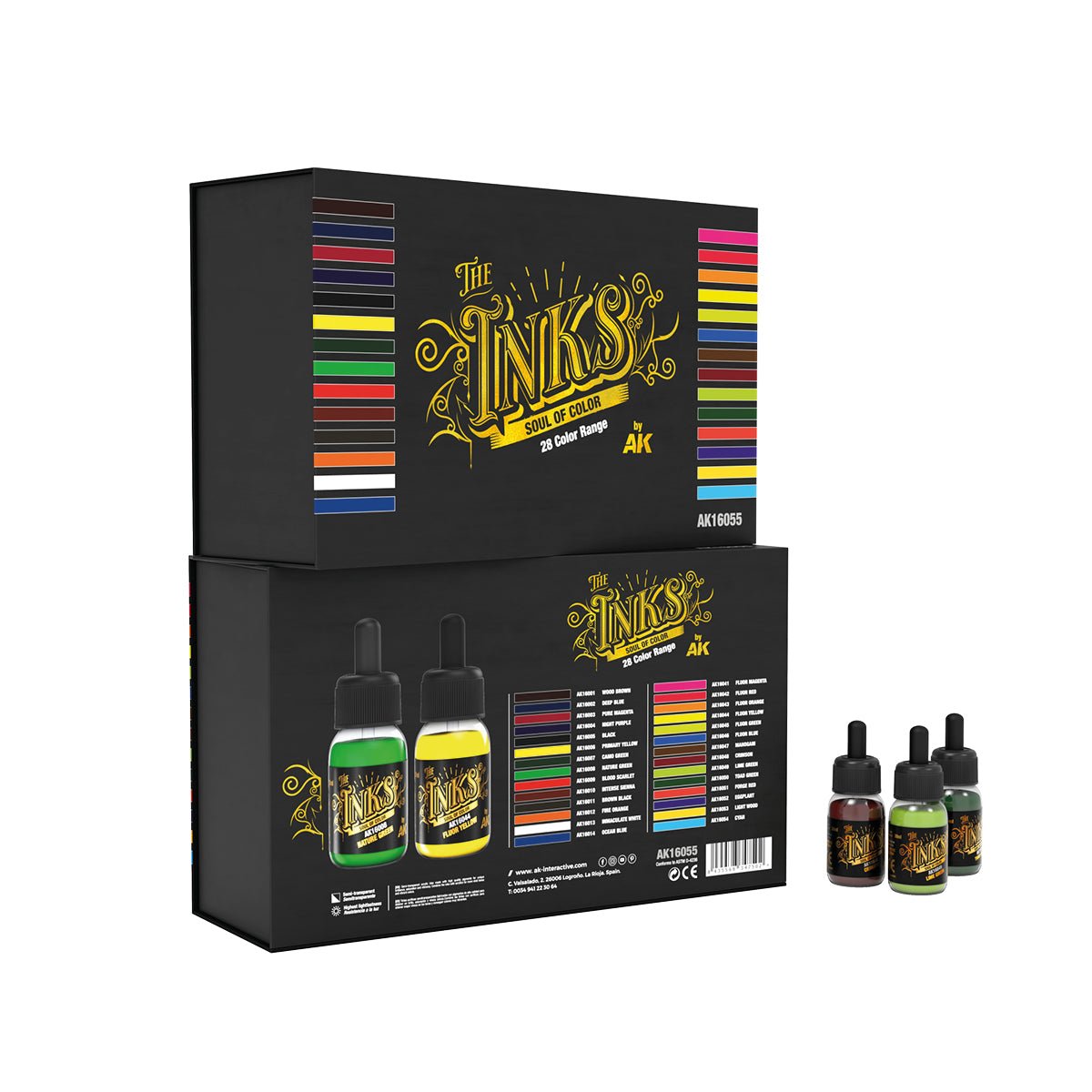 AK interactive - Special Box Full Range of The Inks - Loaded Dice