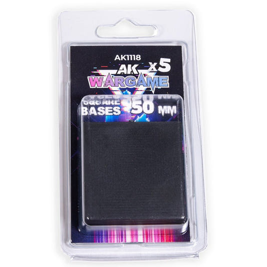 AK Interactive 3rd Generation acrylic paint Square Bases 50x50mm X 5 17ml dropper bottle
