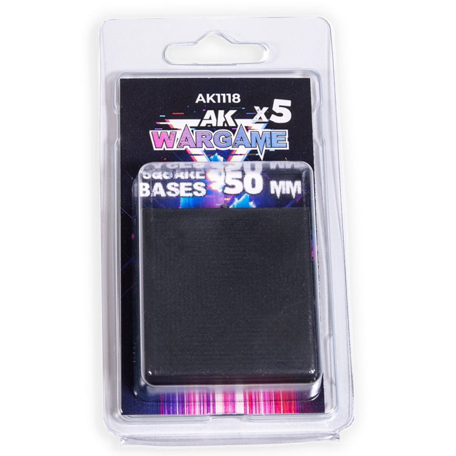 AK Interactive 3rd Generation acrylic paint Square Bases 50x50mm X 5 17ml dropper bottle