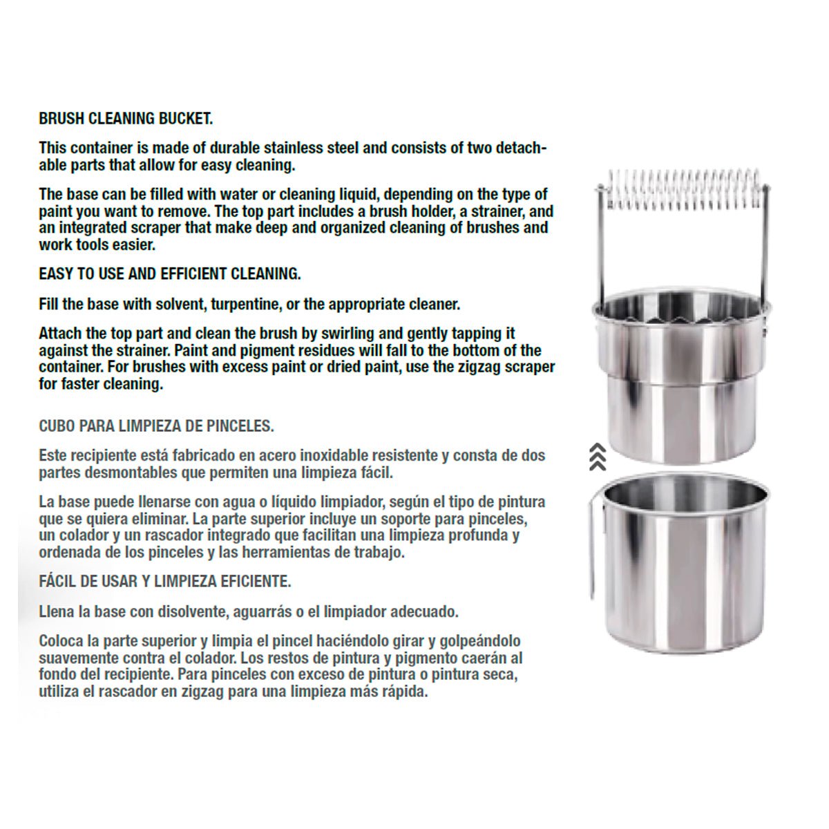 AK Interactive - Stainless Steel Paint Brush Cleaner - Loaded Dice