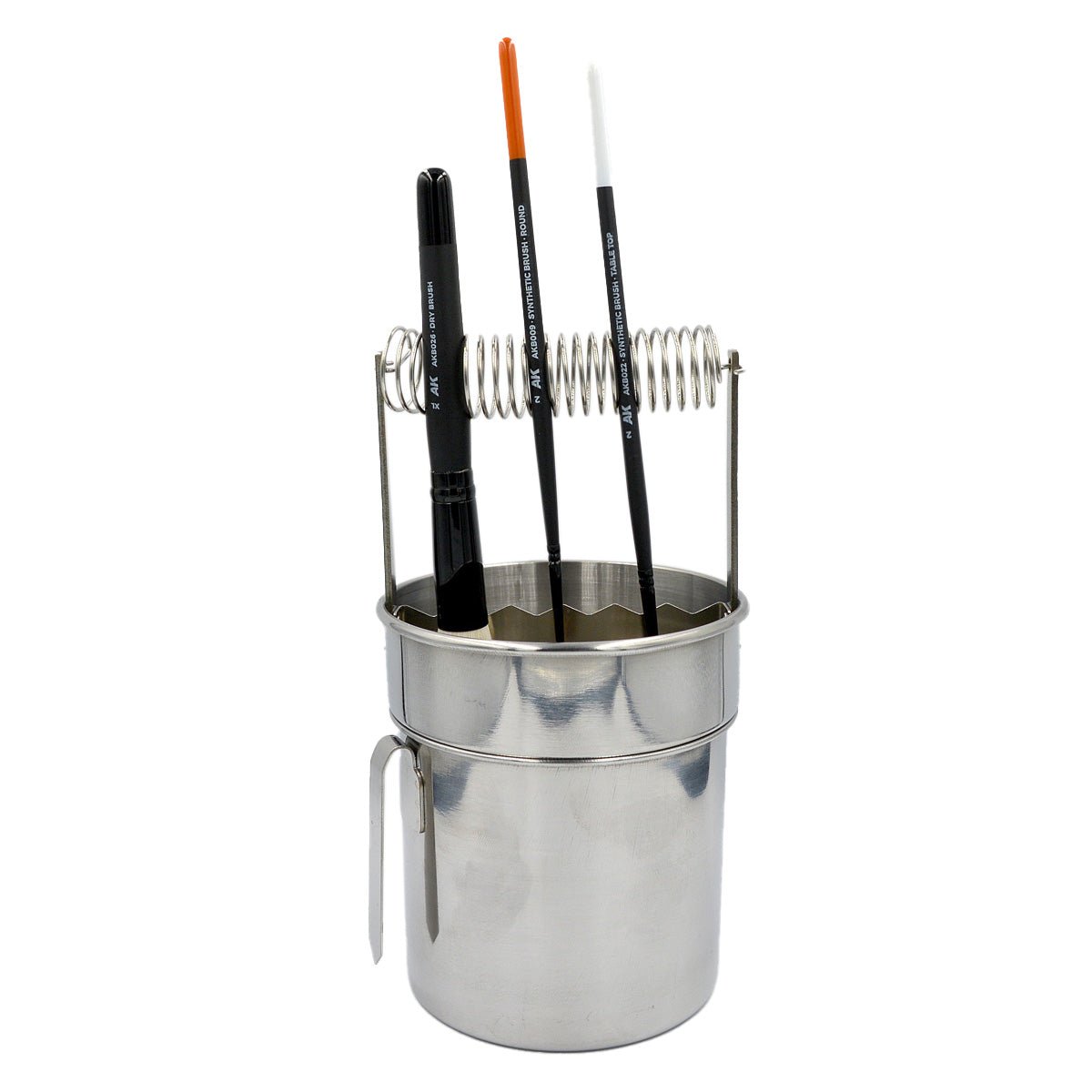 AK Interactive - Stainless Steel Paint Brush Cleaner - Loaded Dice