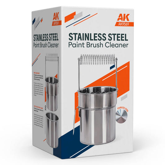 AK Interactive Stainless Steel Paint Brush Cleaner modelling brush
