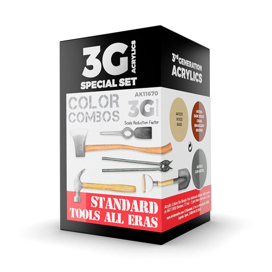 AK Interactive 3rd Generation acrylic paint set Standard Tools All Eras Combo 3G