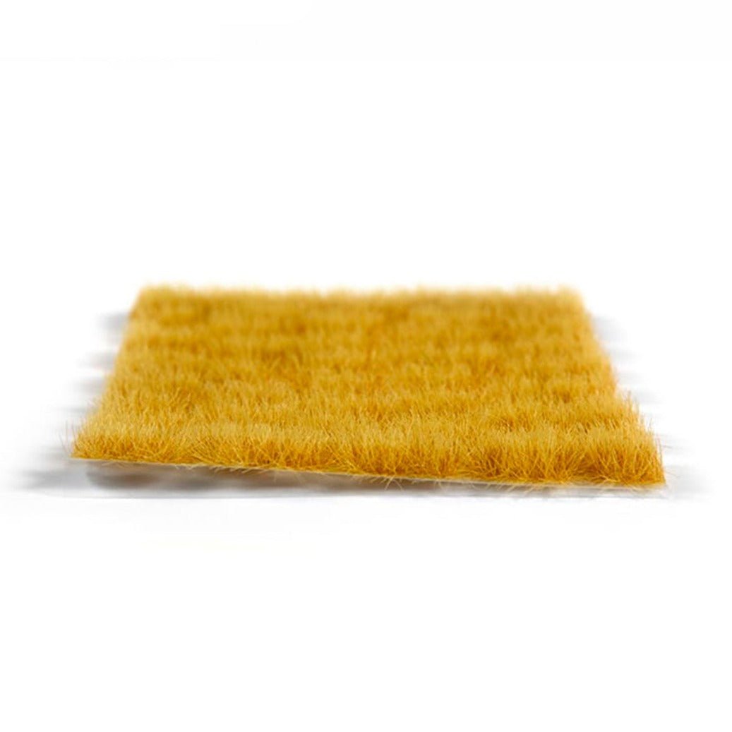 AK Interactive Steppe Tufts 8mm, sheet of tall yellow-brown grass tufts, side view