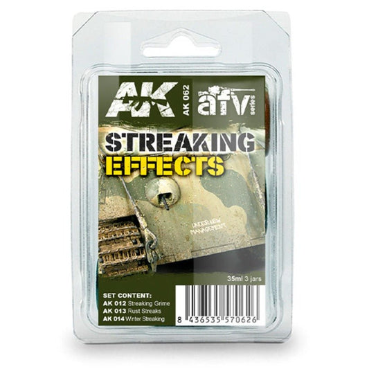 AK Interactive Streaking Effects Set weathering set for scale models