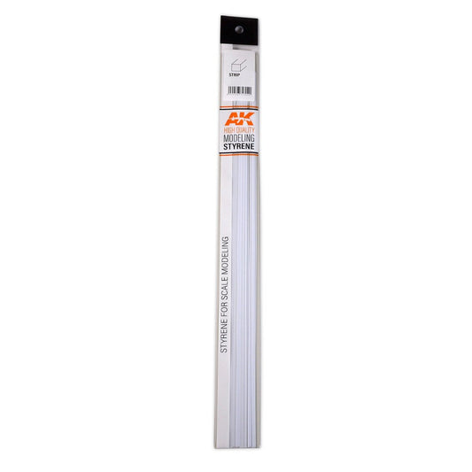 AK Interactive Strips 0.30 X 0.50 X 350mm - Styrene Strip modelling construction material