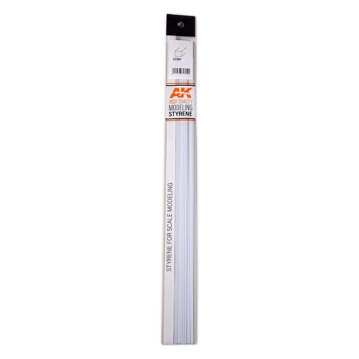 AK Interactive Strips 0.75 X 3.00 X 350mm - Styrene Strip modelling construction material