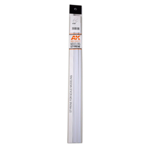 AK Interactive Strips 1.50 X 2.00 X 350mm - Styrene Strip modelling construction material