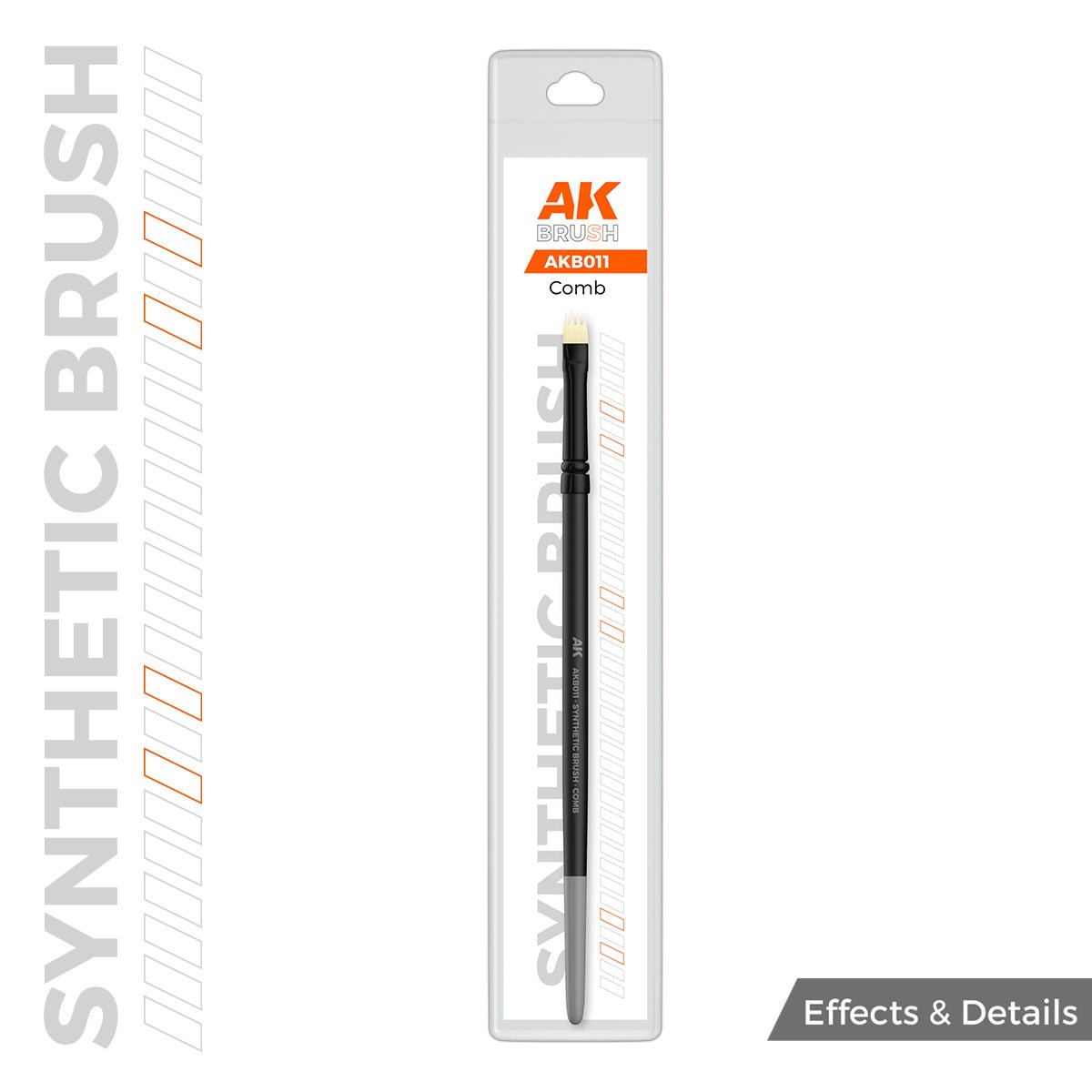 AK Interactive SYNTHETIC BRUSH - COMB - Loaded Dice