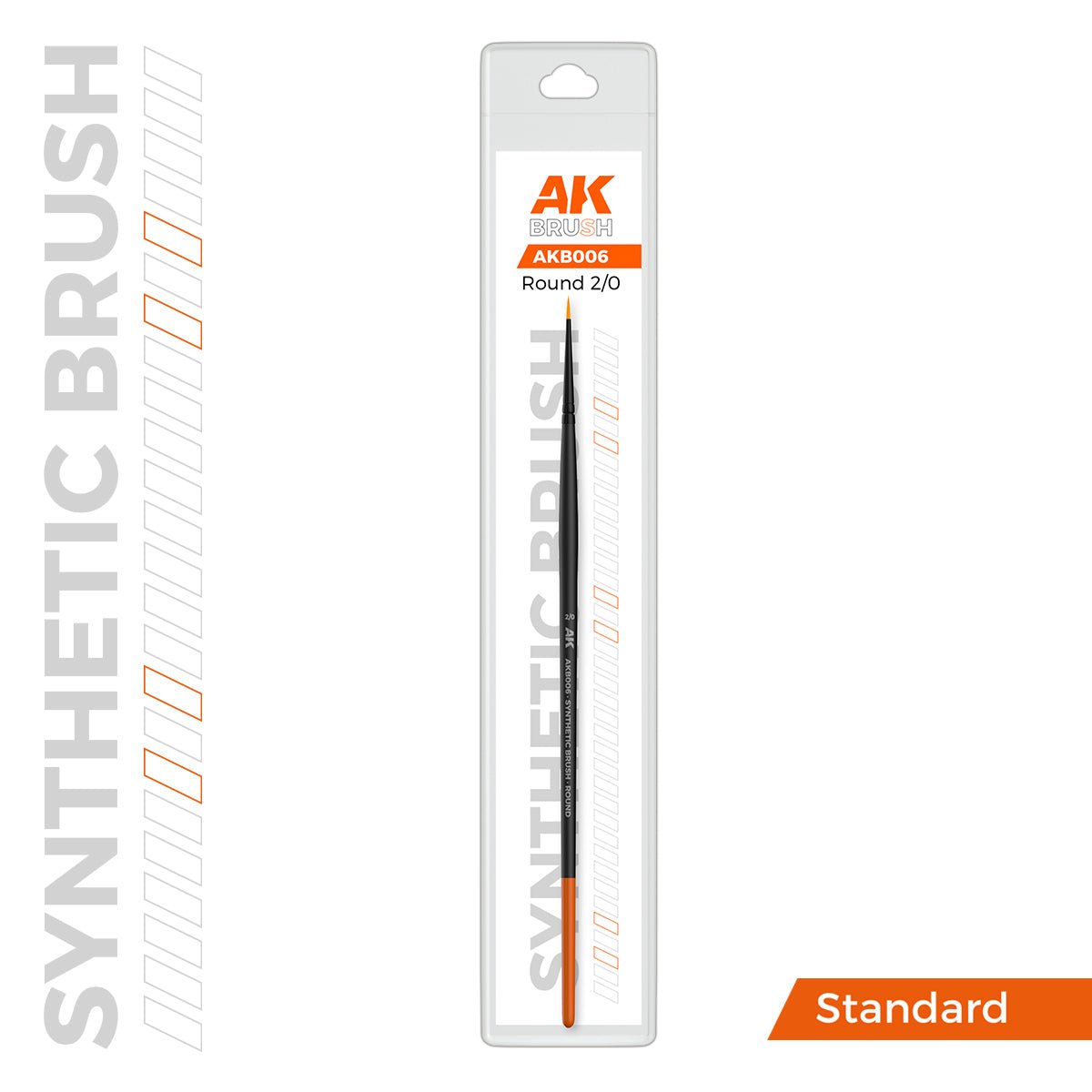 AK Interactive SYNTHETIC BRUSH - ROUND 2/0 - Loaded Dice