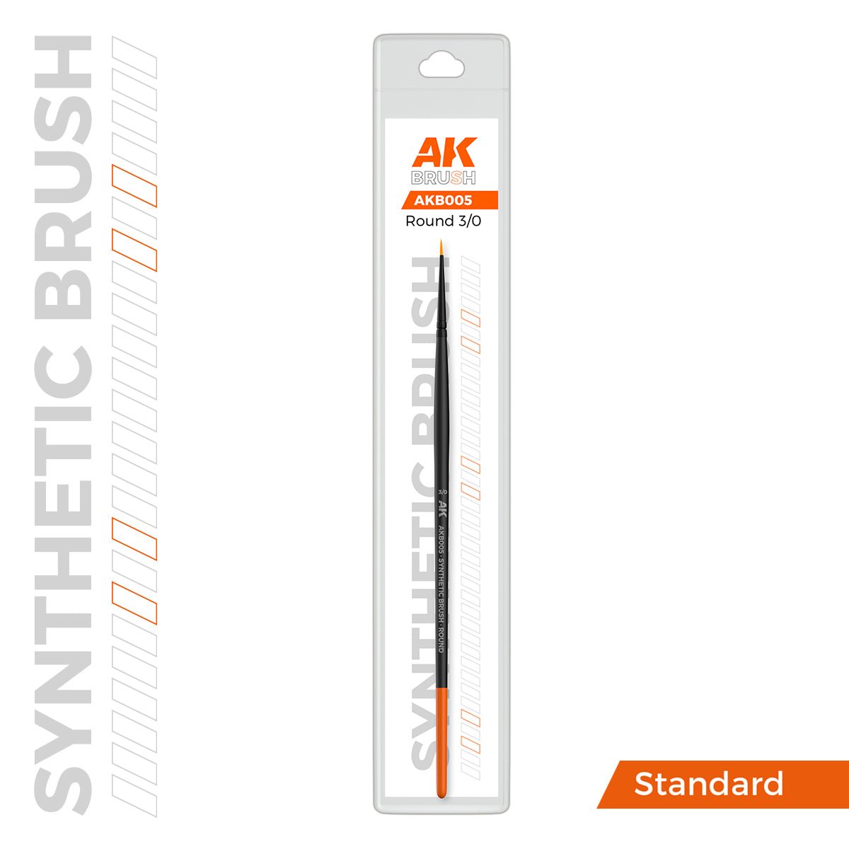 AK Interactive SYNTHETIC BRUSH - ROUND 3/0 - Loaded Dice