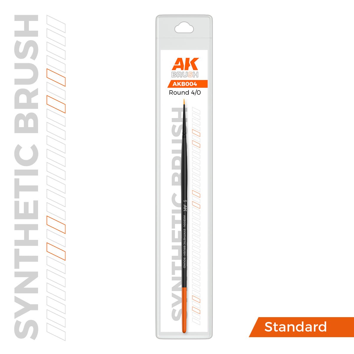 AK Interactive SYNTHETIC BRUSH - ROUND 4/0 - Loaded Dice