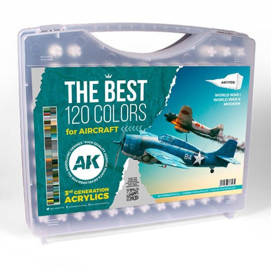 AK Interactive 3rd Generation acrylic paint the Best 120 Colors for Aircraft 17ml dropper bottle