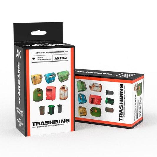AK Interactive Trashbins Wargame Set
