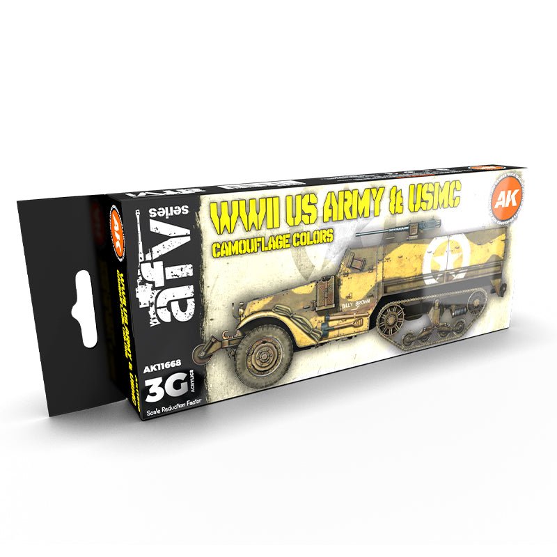 AK Interactive 3rd Generation acrylic paint Us.army & USMC Camouflage Colors 3G 17ml dropper bottle