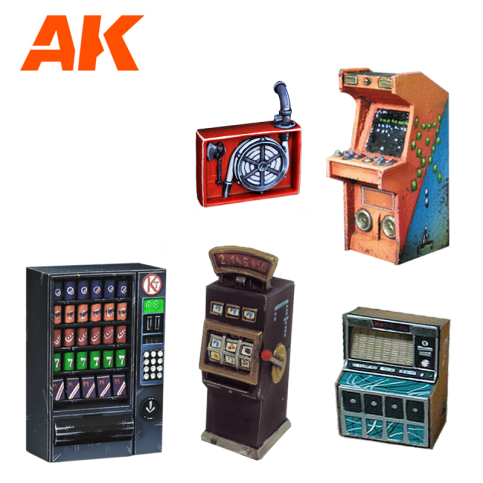 AK Interactive Vending Machine Wargame Set (Resin 30-35mm) AK1360 - Loaded Dice