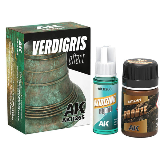 AK Interactive 3rd Generation acrylic paint set Verdigris Effect Set