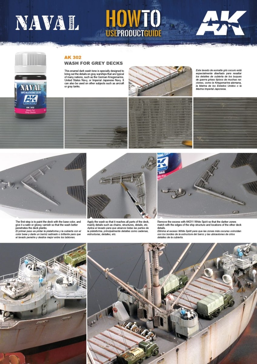 AK Interactive - Wash For Grey Decks - Loaded Dice