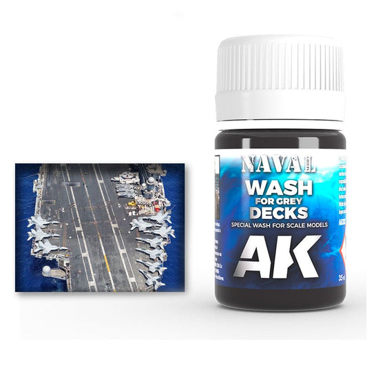 AK Interactive Wash for Grey Decks weathering product for scale models